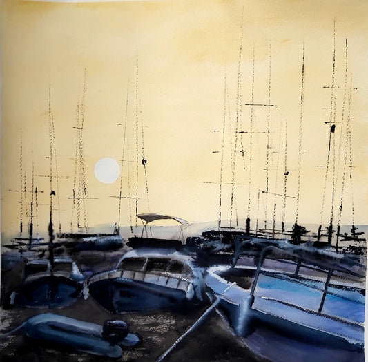 Marina Mania          70 x 70 cm
