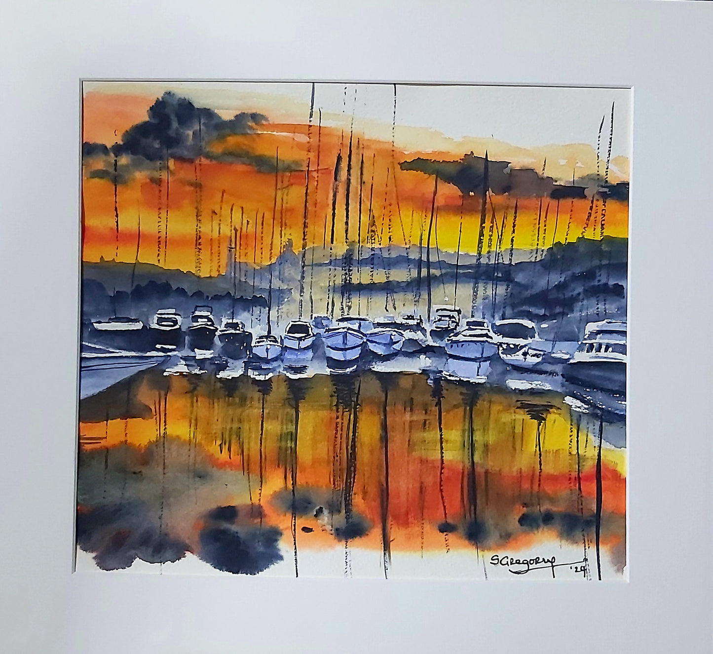 Boaters at the Ready 52 x 48 cm