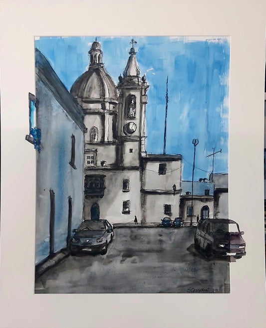 Mqabba Village             68 x 55 cm