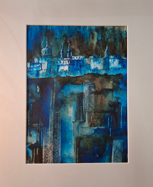 The Moonlit Silent City              56 x 50 cm