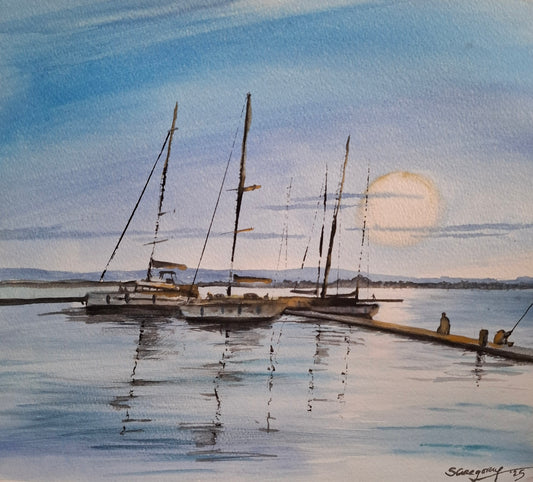 Anchored Calm                 52 x 48 cm