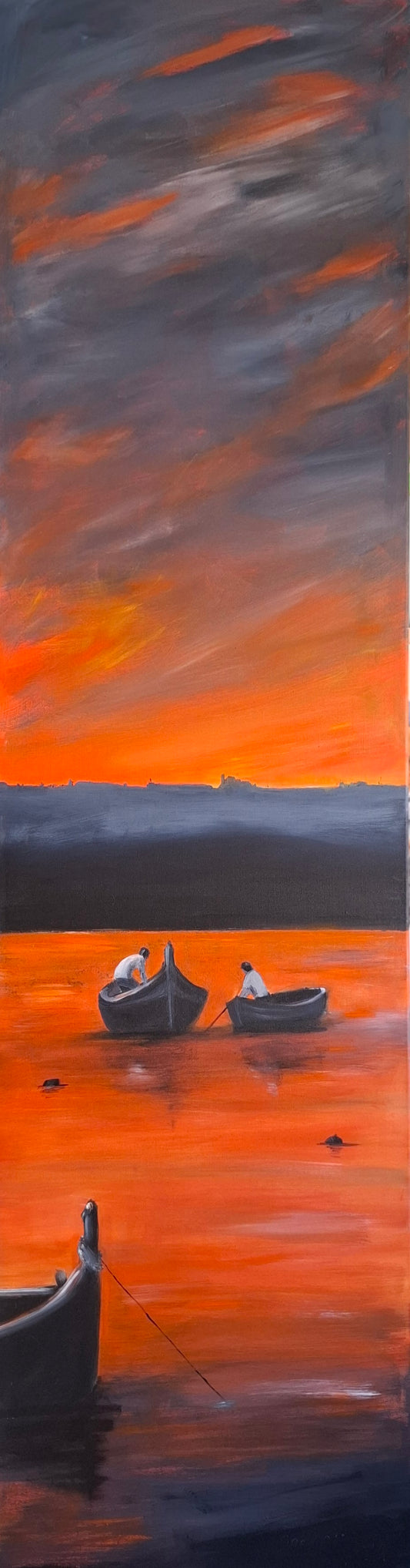 Sunset over Maltese Waters                    150 x 40 cm