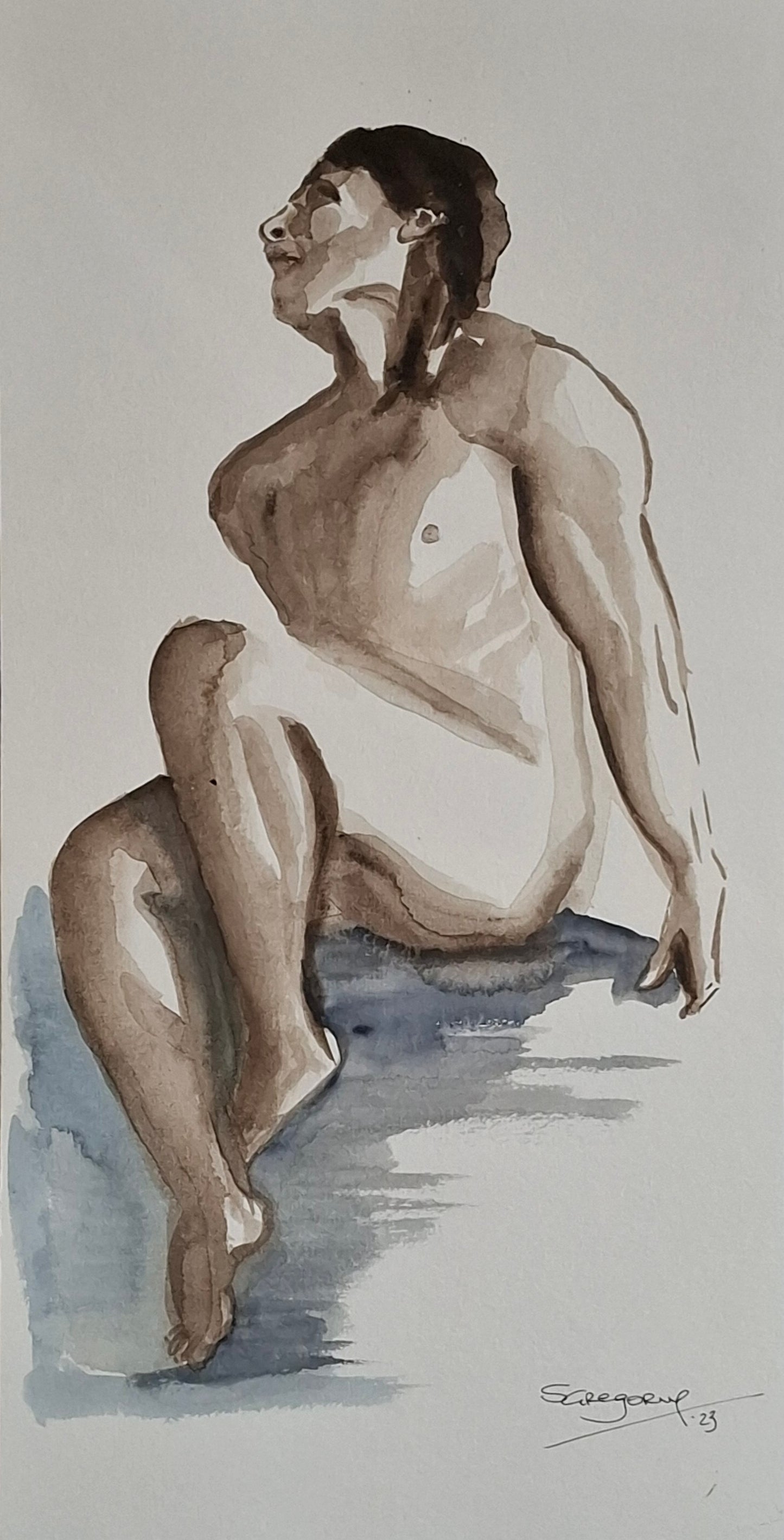 Study of a nude male model