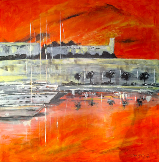 The Fort and The Fleet             91 x 91 cm