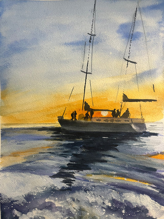 Yachting at Sunset