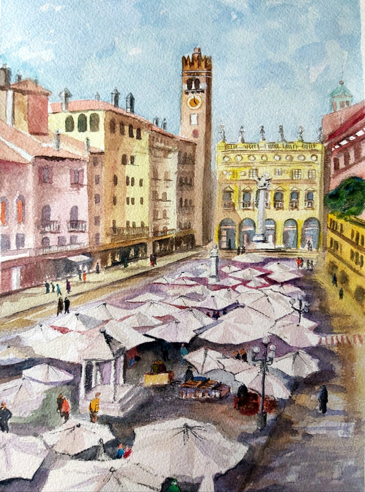 Piazza delle Erbe, Verona, Italy