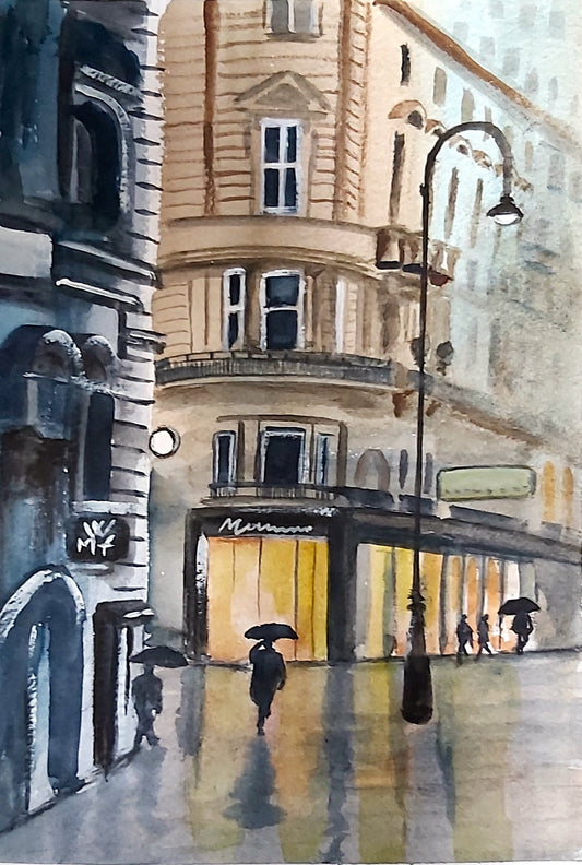 A rainy evening in Paris